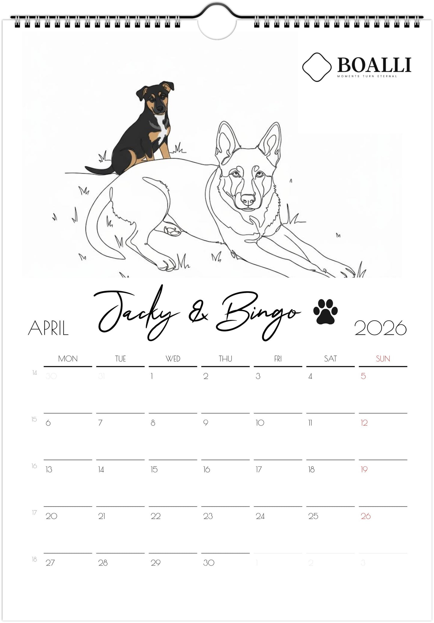 Wall calendars 2026