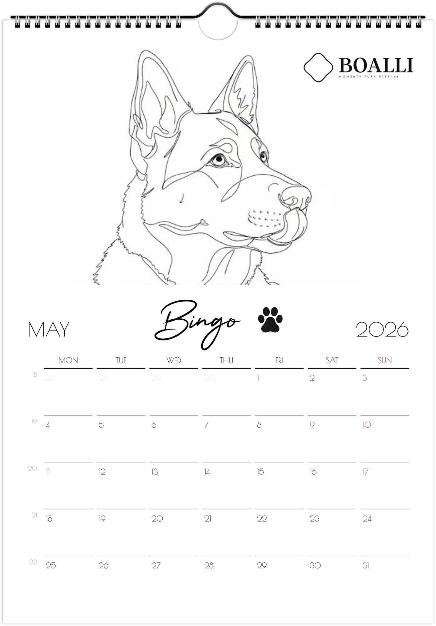 Wall calendars 2026